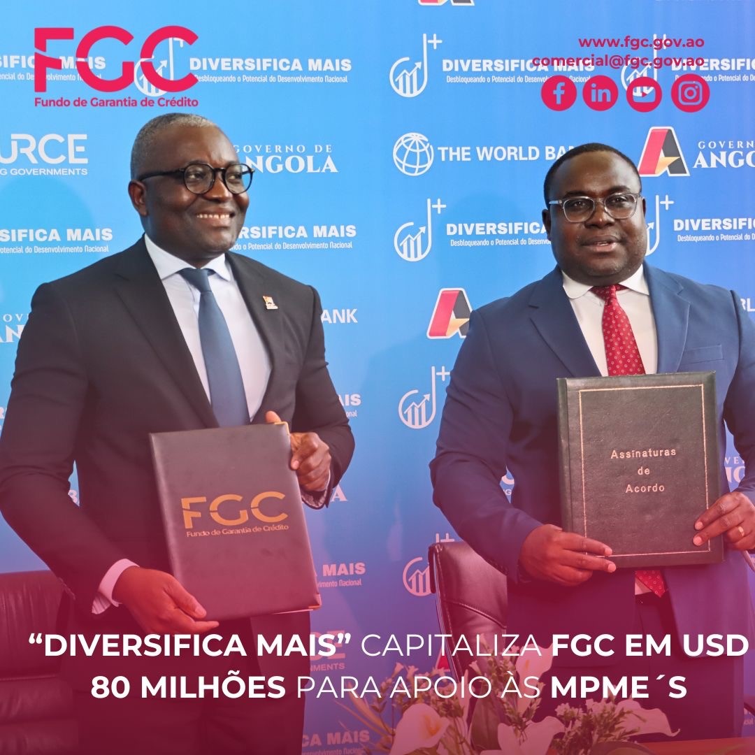 “Diversifica Mais” capitaliza FGC em USD 80 milhões para apoio às MPME´s